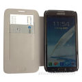 Leather Case with Microfiber Material for Samsung Galaxy Note II with Name Card Slot